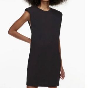 Aritzia Babaton Shoulder Pad Muscle Tee Shirt Dress